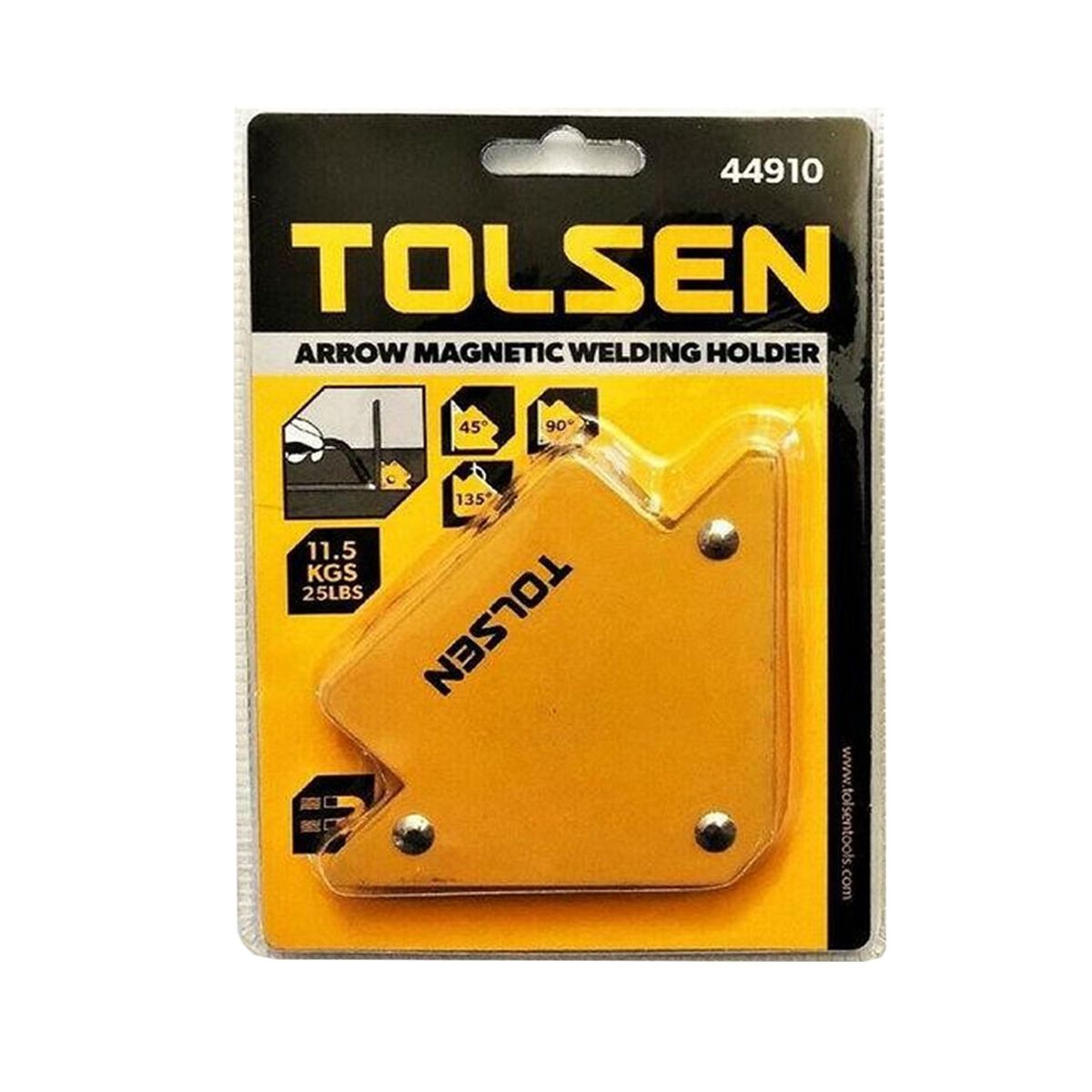 TOLSEN - Escuadra Magnetica para Soldar 25 Lb Tolsen.