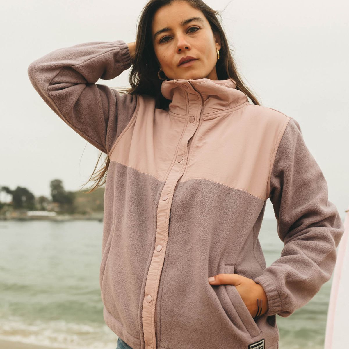MAUI AND SONS - Poleron Polar Birch Morado Mujer Maui And Sons