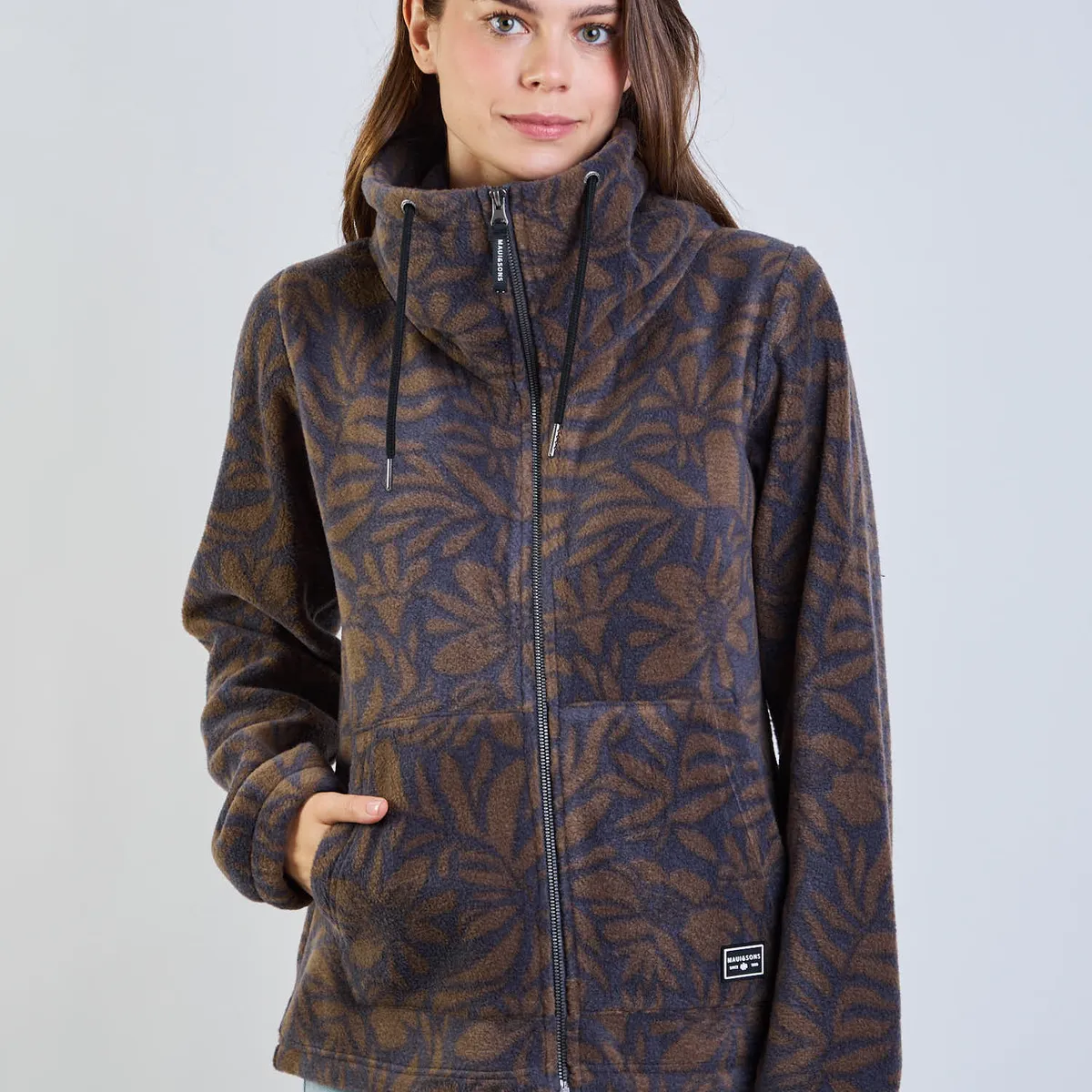 MAUI AND SONS - Poleron Polar Feather Gray Multicolor Mujer Maui And Sons