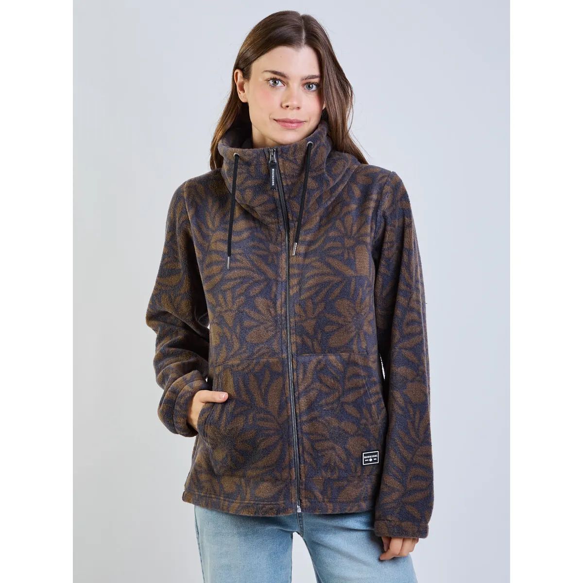MAUI AND SONS - Poleron Polar Feather Gray Multicolor Mujer Maui And Sons