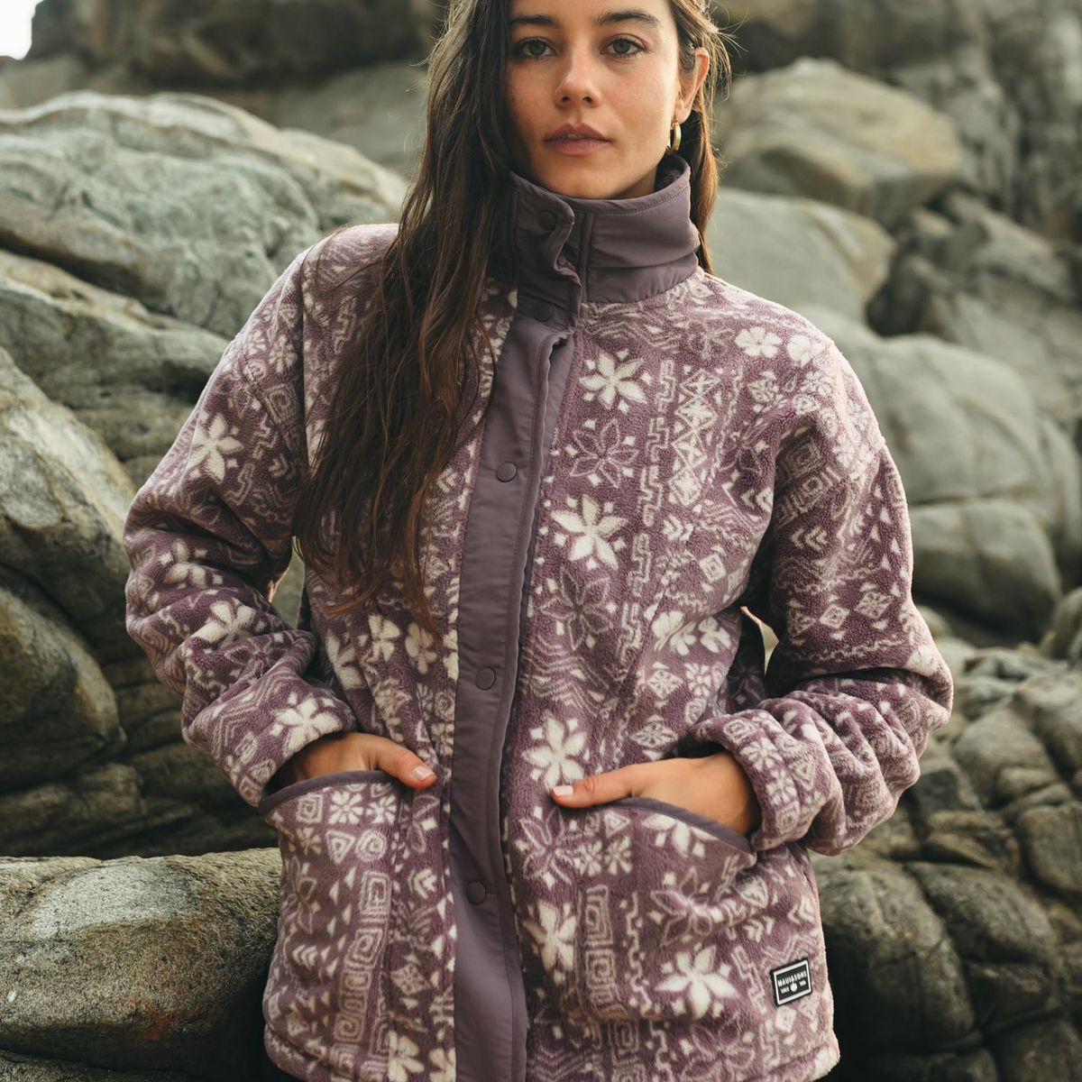 MAUI AND SONS - Poleron Polar Moonbeam Multicolor Mujer Maui And Sons