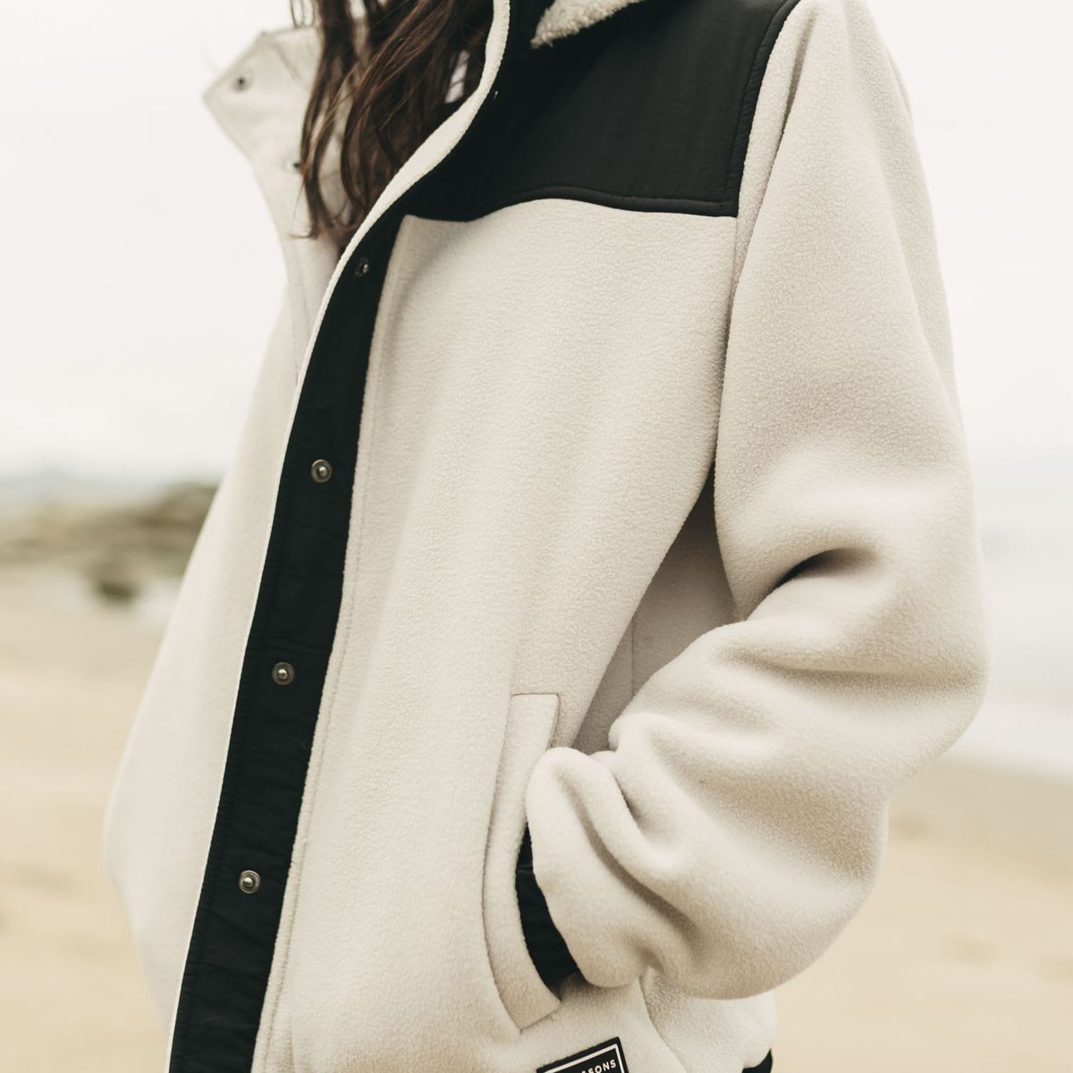MAUI AND SONS - Poleron Polar Fog Beige Mujer Maui And Sons