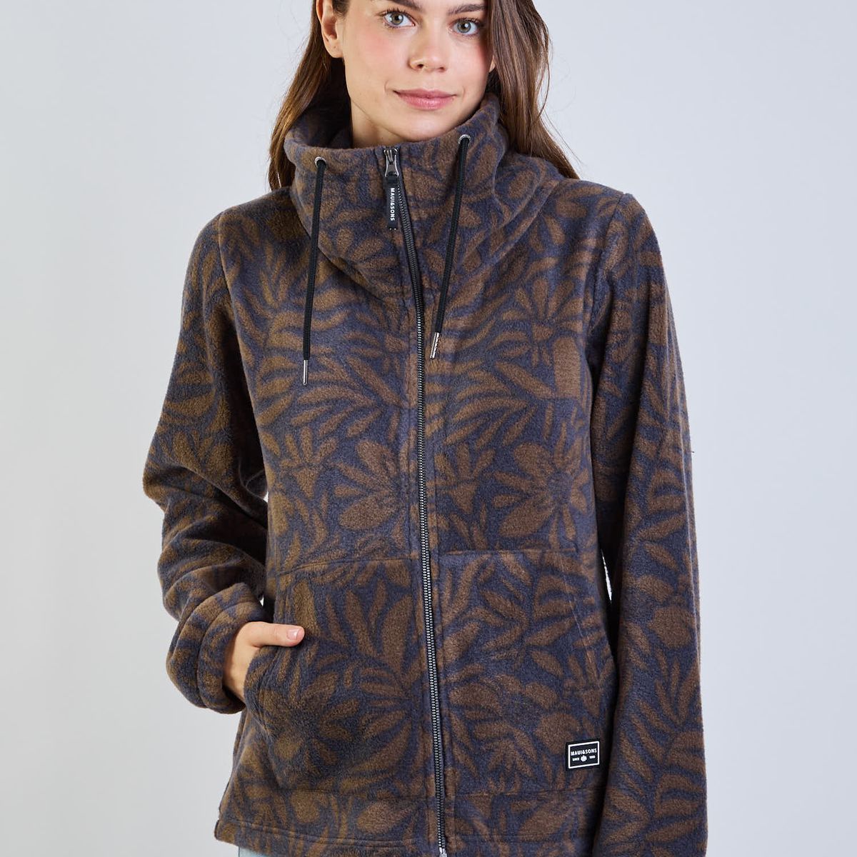MAUI AND SONS - Poleron Polar Feather Gray Multicolor Mujer Maui And Sons