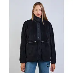 MAUI AND SONS - Poleron Chiporro Zephy Negro Mujer