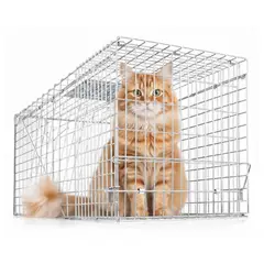 CRUSEC - Jaula Plegable 94x34x37 cm Ideal para Mascotas y Transporte