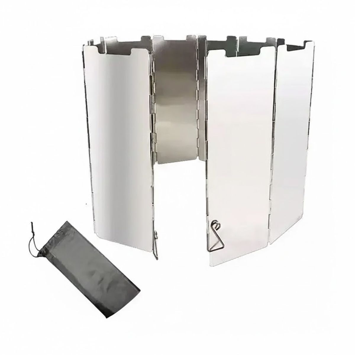 GENERICO - 10 Placas Contra Viento Plegables Parabrisas Cocina Camping