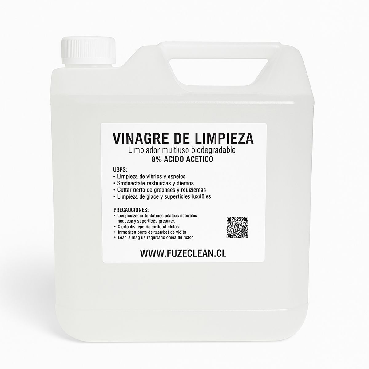 FUZE CLEAN - Vinagre de limpieza 8% 5 litros