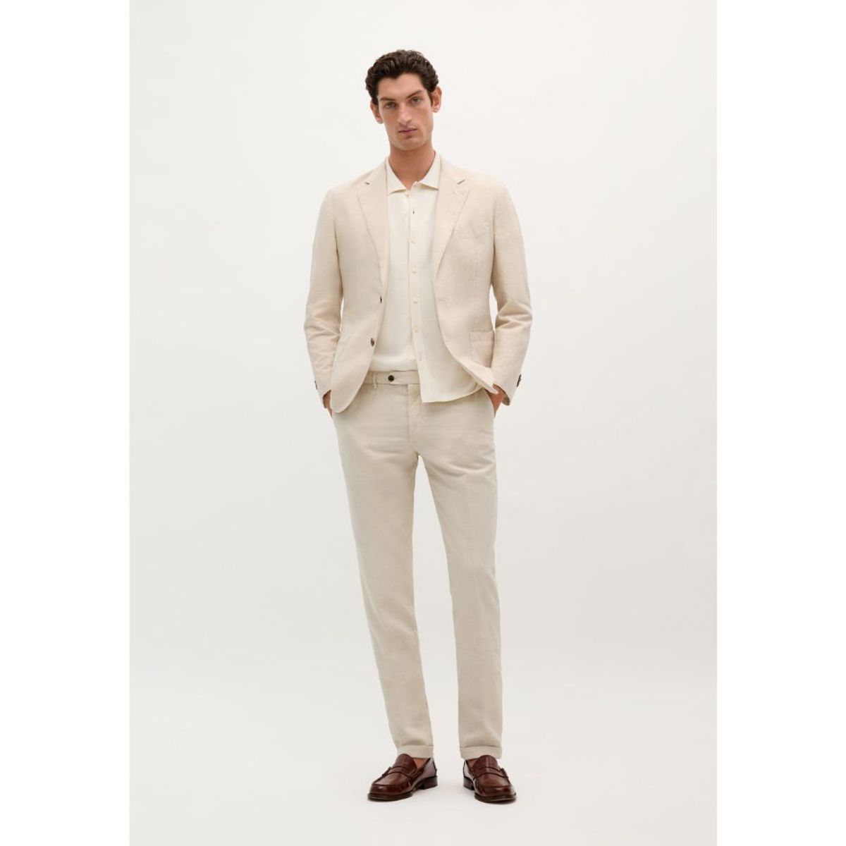 SCALPERS - PANTALÓN DE TRAJE LINO