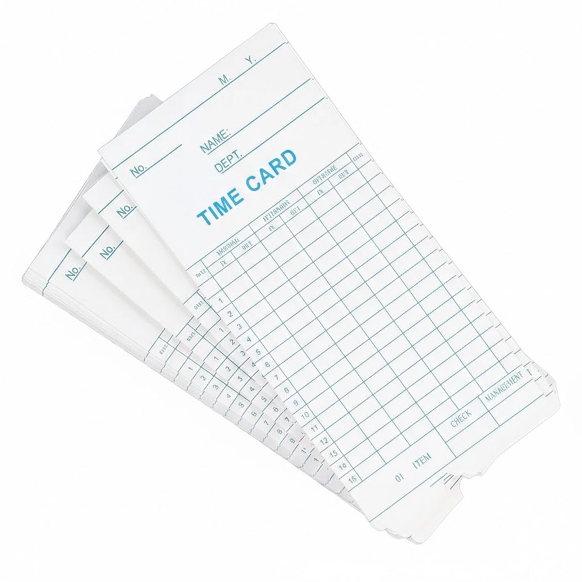 GENERICO - 100 Tarjetas Marcado De Reloj Control Asistencia