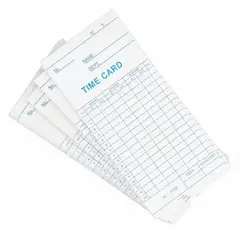 GENERICO - 100 Tarjetas Marcado De Reloj Control Asistencia