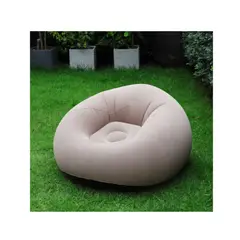 GENERICO - Sillón Inflable Puffs Inflables Sofá Ergonomico Camping Color Gris