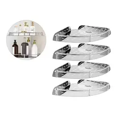 ESHOPANGIE - Set 4 Organizador Esquinero Ducha Acero Inoxidable Repisa.