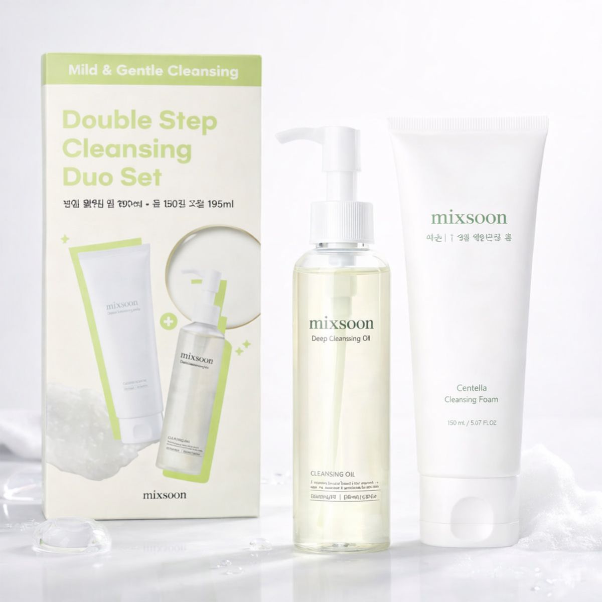 MIXSOON - Mixsoon Double Cleansing Set Oil + Foam Limpieza Facial