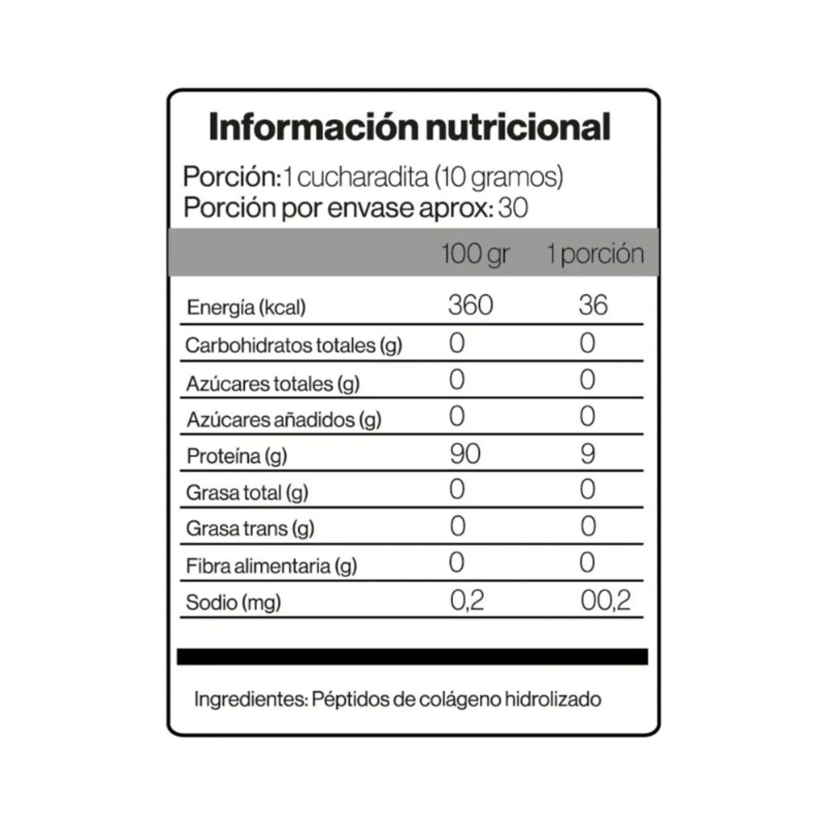 GENERICO - Peptidos De Colageno 300 Grs. Easy Protein.