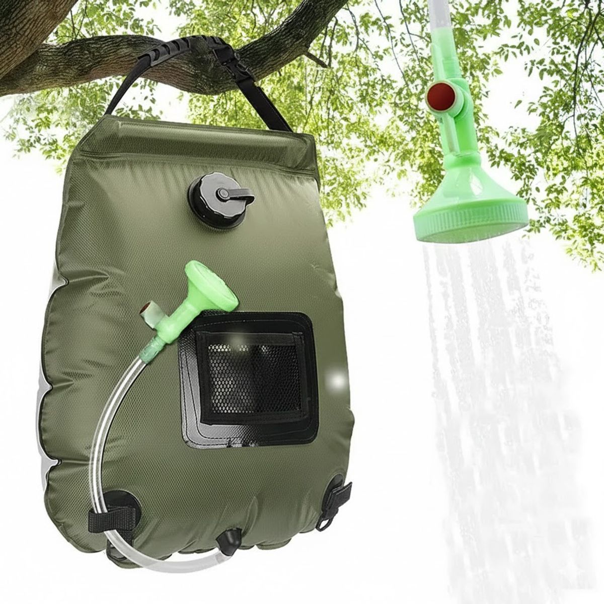GENERICO - Bolsa Ducha Solar Portátil Camping Playa Aire Libre 20 Ltrs