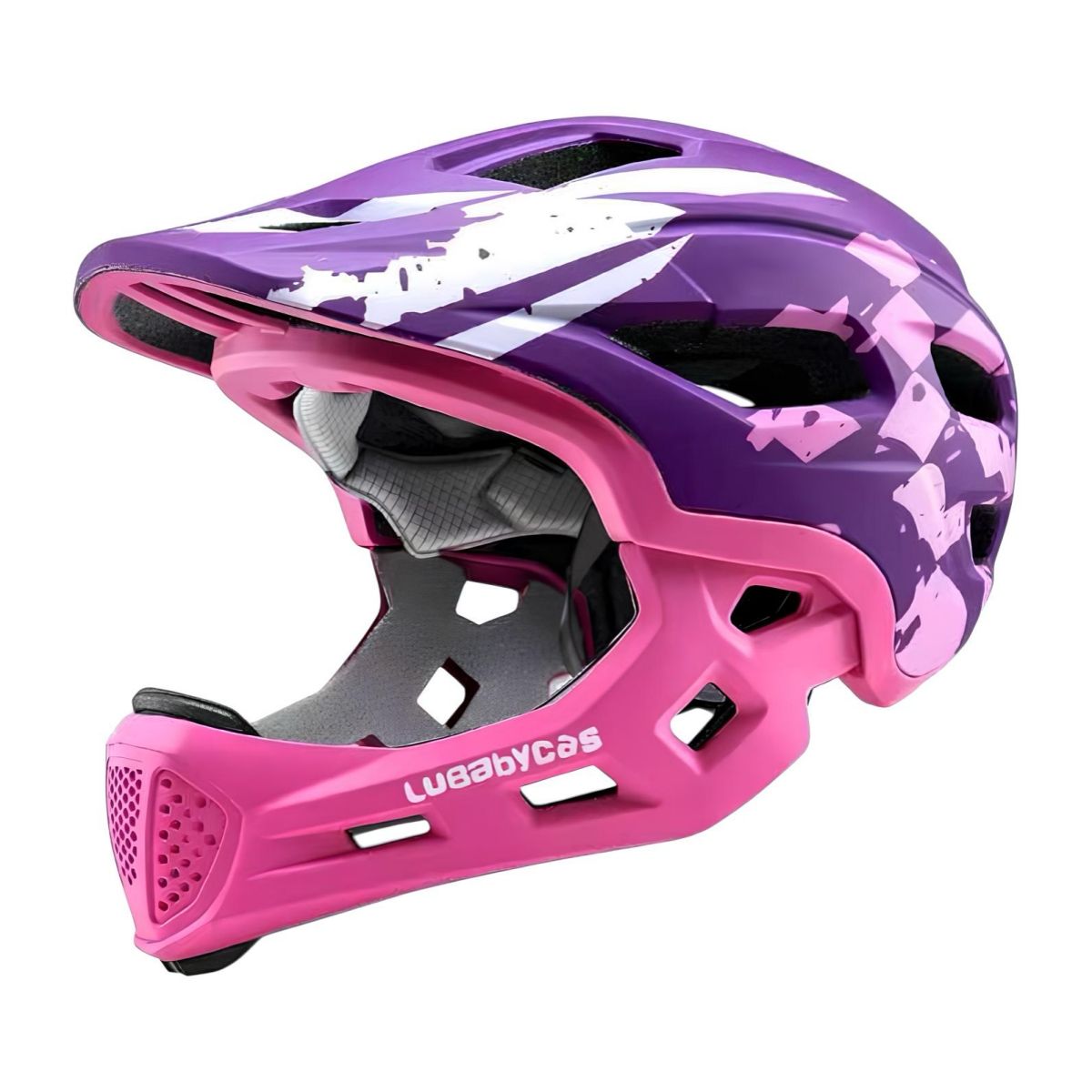 LUBABYCAS - Casco Integral Infantil Niños 2 En 1 Ajustable GT LuBabycas