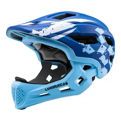 LUBABYCAS - Casco Integral Infantil Niños 2 En 1 Ajustable GT
