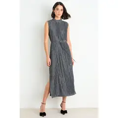 ASH - Vestido Largo Sin Mangas Mujer Gris