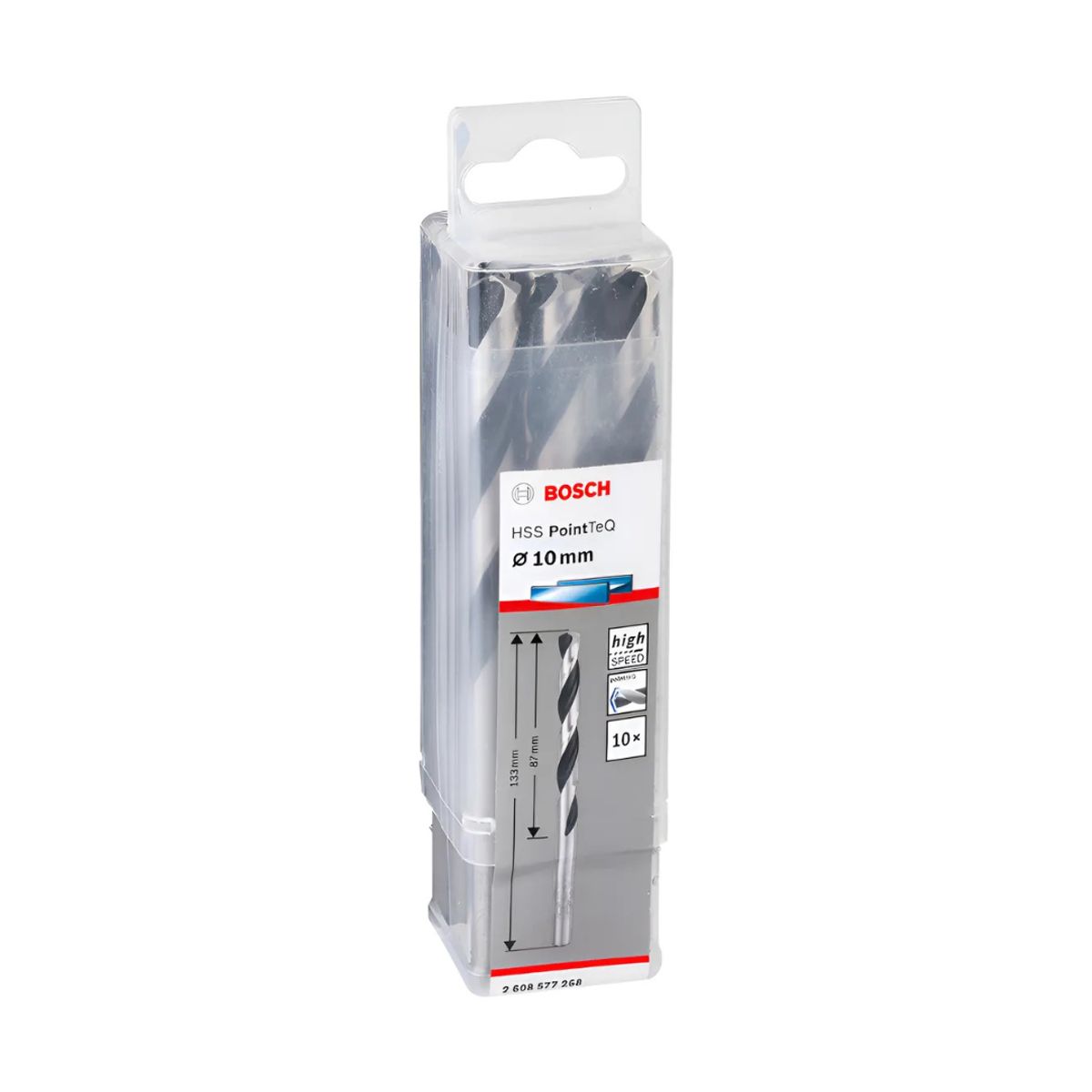 BOSCH - Broca Metal Pointteq10.0mm Pack 10 Pcs