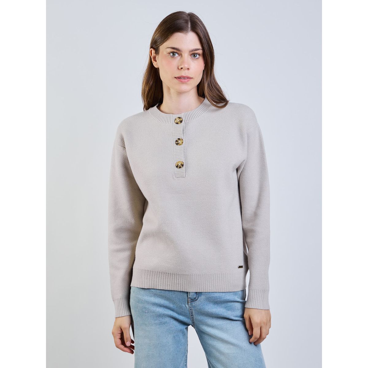 MAUI AND SONS - Sweater Canyx Beige Mujer Maui And Sons