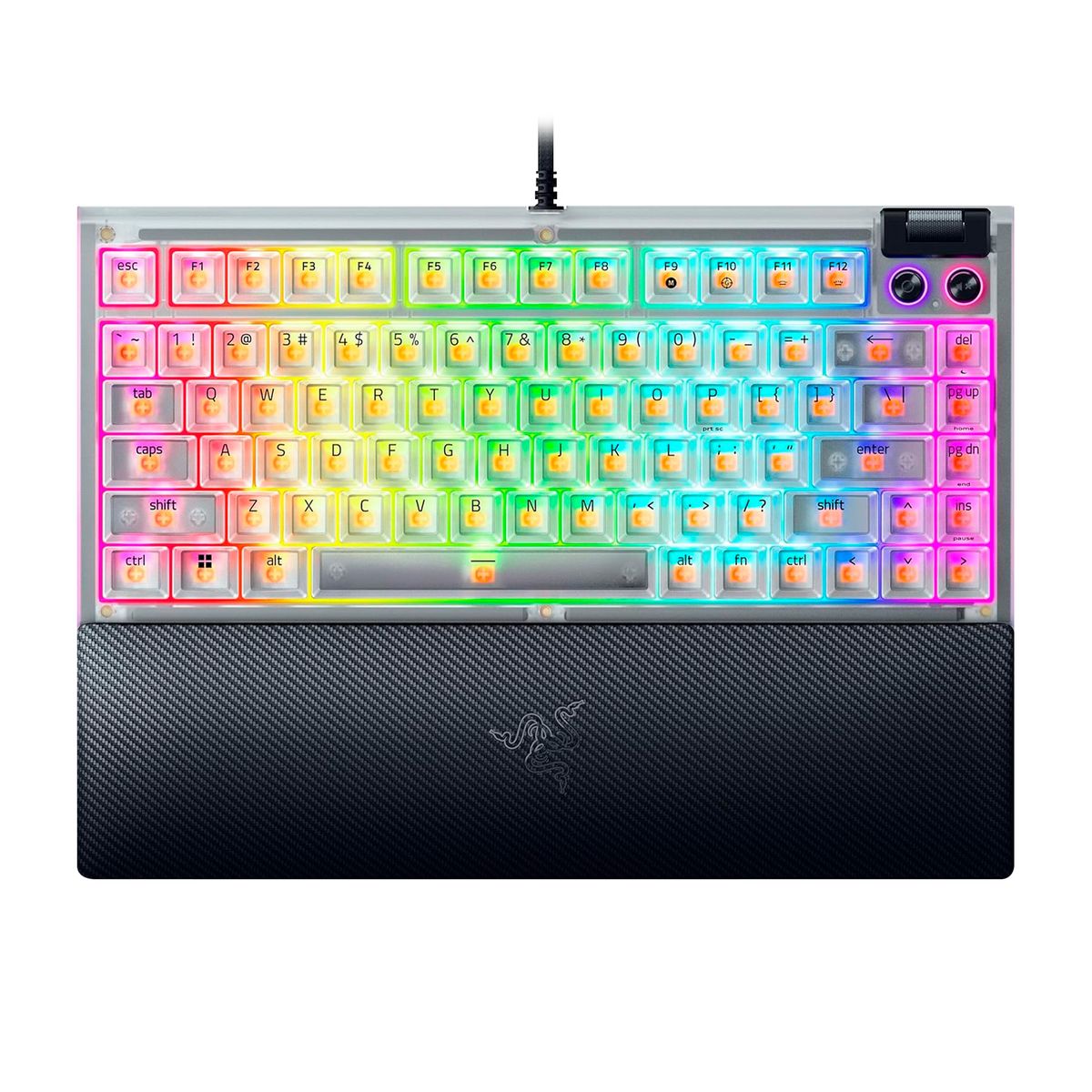 RAZER - Teclado Gamer Razer Blackwidow V4 75% Switch Orange Phantom