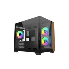 COOLER MASTER - Gabinete - Elite 481 Wood - m-ATX