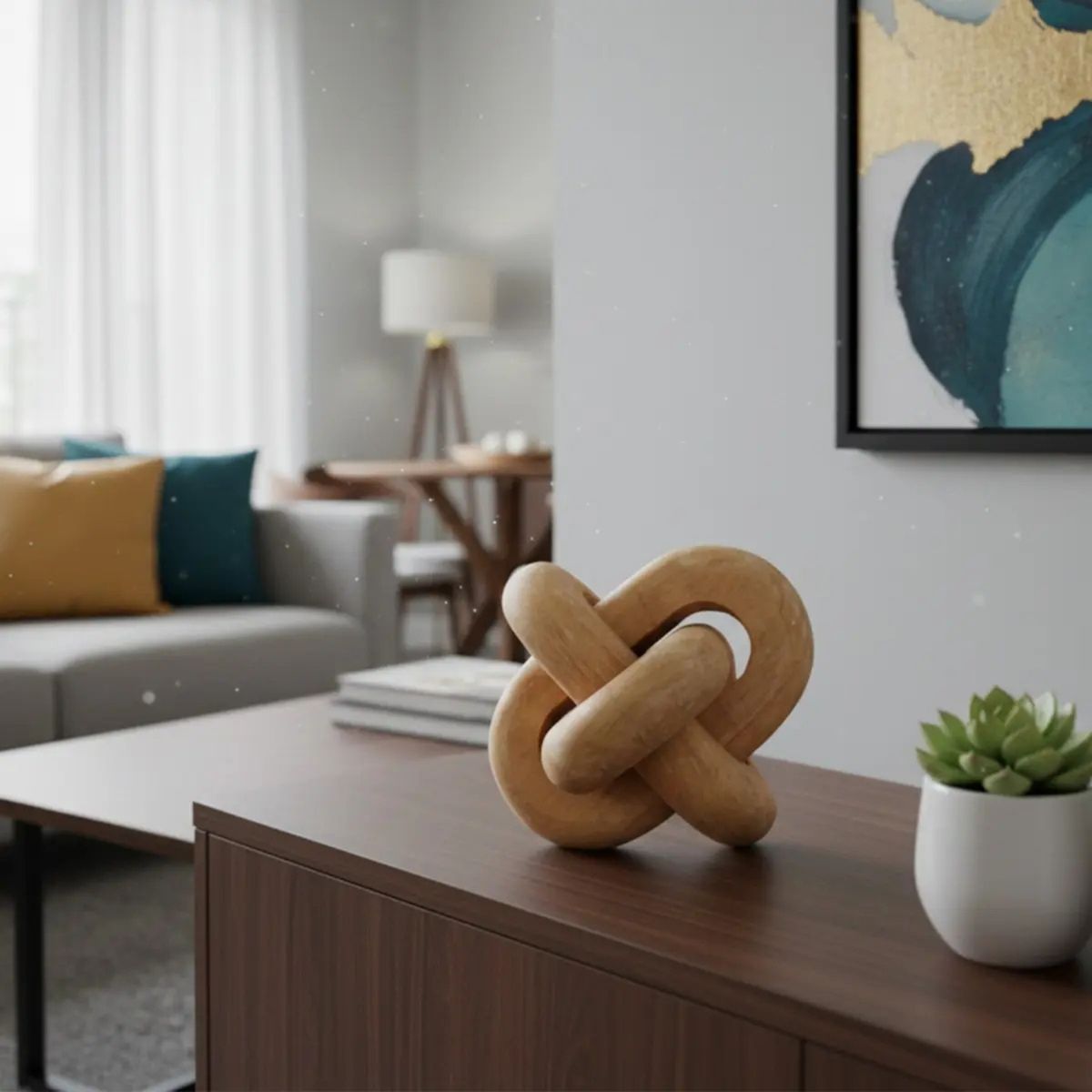 ANTICO HOME - Cadena en Madera de Paulownia Monstera Antico Home