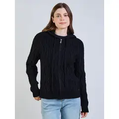 MAUI AND SONS - Sweater Ignis Negro Mujer