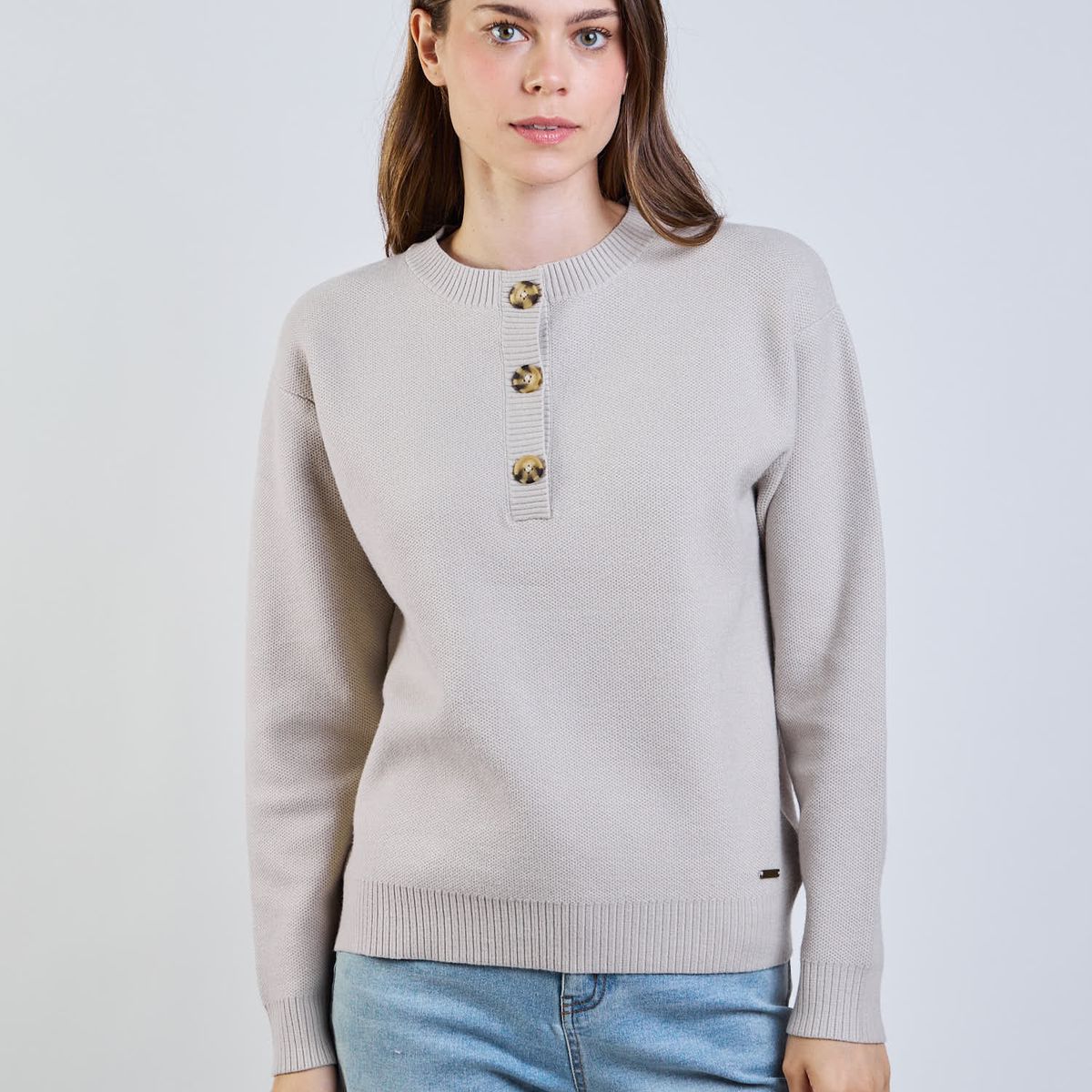 MAUI AND SONS - Sweater Canyx Beige Mujer Maui And Sons