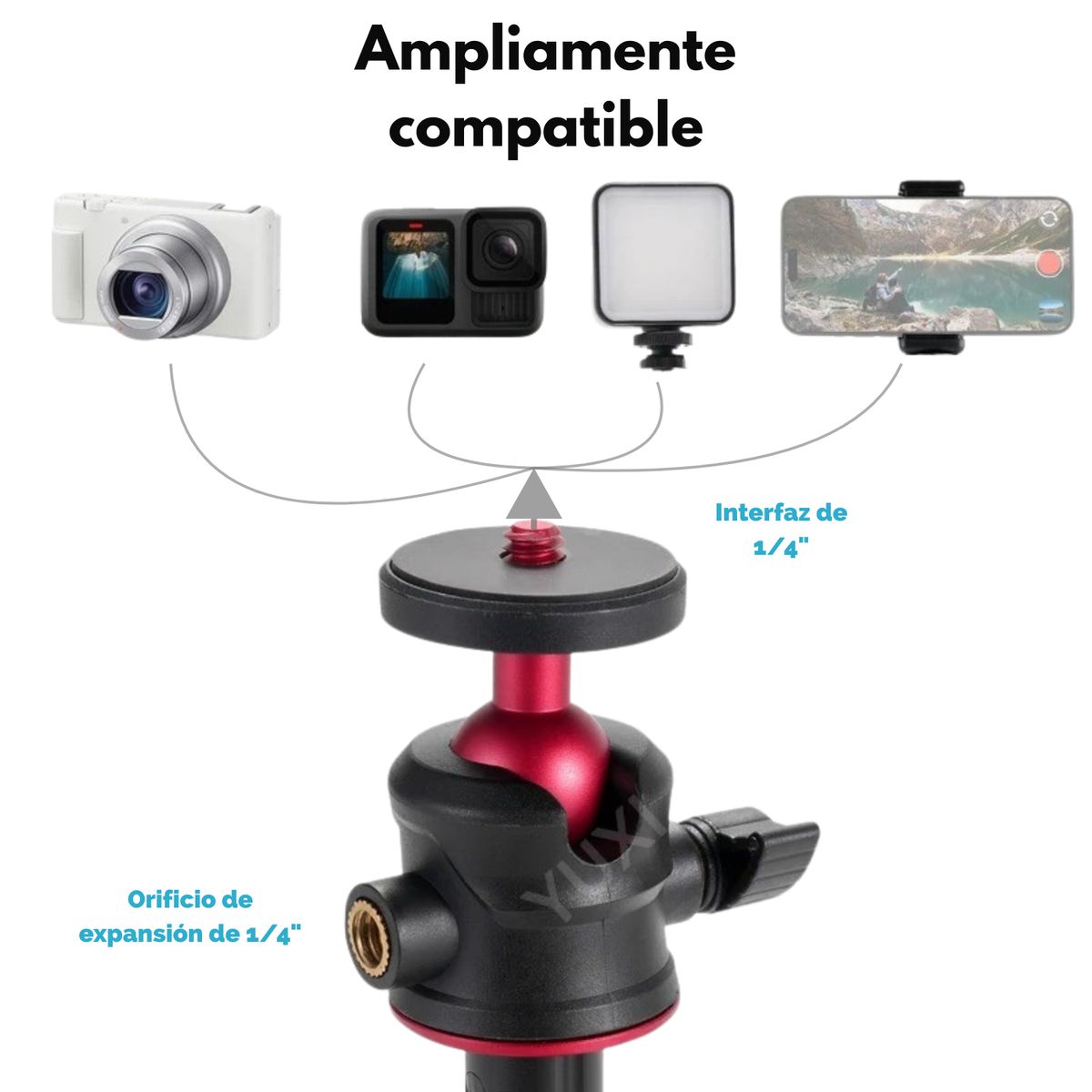 SHOOT - Trípode Extensible 360° para Cámaras Insta360 Gopro Otras