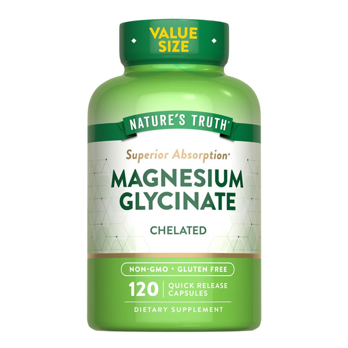 NATURE'S TRUTH - Magnesio Glicinato Natures Truth - Magnesium Glycinate 200 mg 120 cápsulas