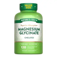 NATURE'S TRUTH - Magnesio Glicinato Natures Truth - Magnesium Glycinate 200 mg 120 cápsulas