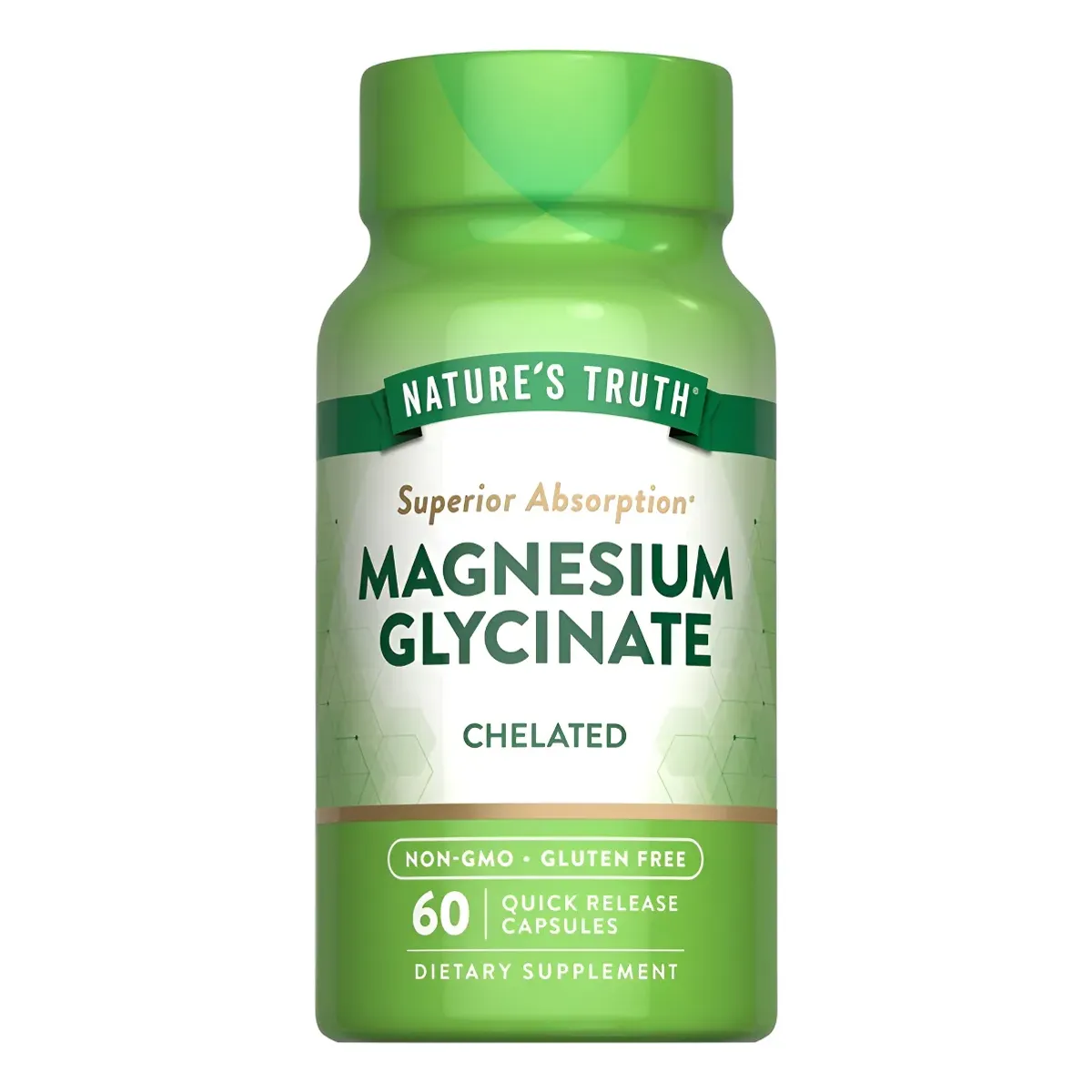 NATURE'S TRUTH - Magnesio Glicinato Natures Truth - Magnesium Glycinate 200 mg 60 cápsulas