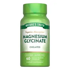 NATURE'S TRUTH - Magnesio Glicinato Natures Truth - Magnesium Glycinate 200 mg 60 cápsulas