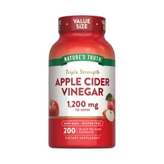 NATURE'S TRUTH - Vinagre de Manzana Natures Truth - Apple Cider Vinegar 1200 mg 200 cápsulas