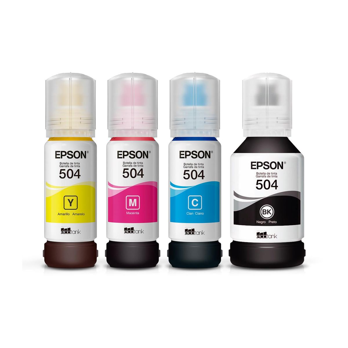 EPSON - Pack De 4 Botellas De Tinta Epson T504