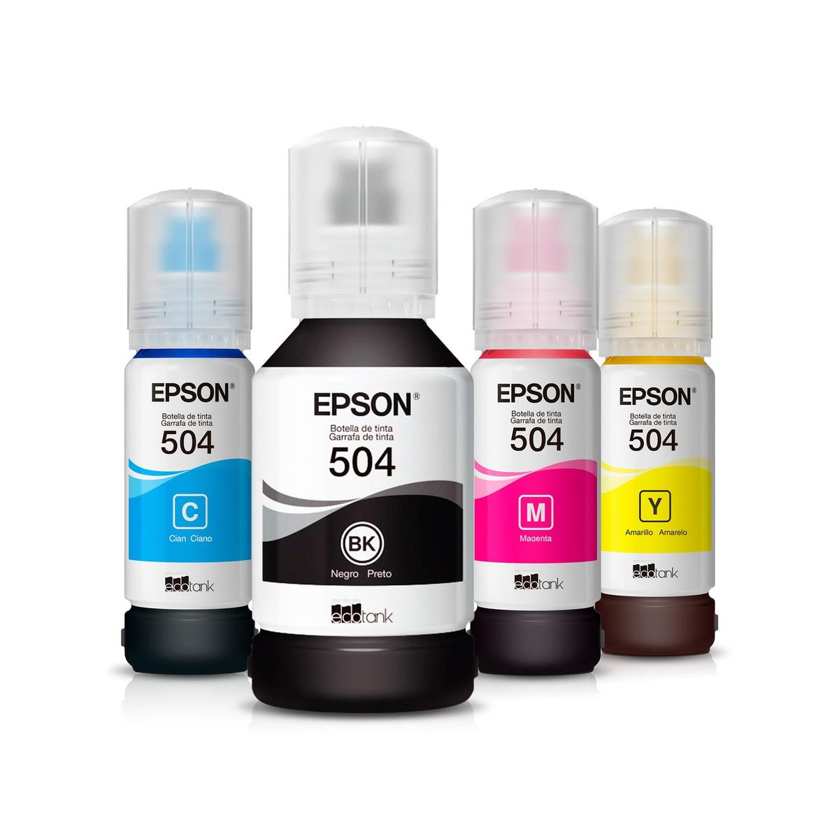 EPSON - Pack De 4 Botellas De Tinta Epson T504