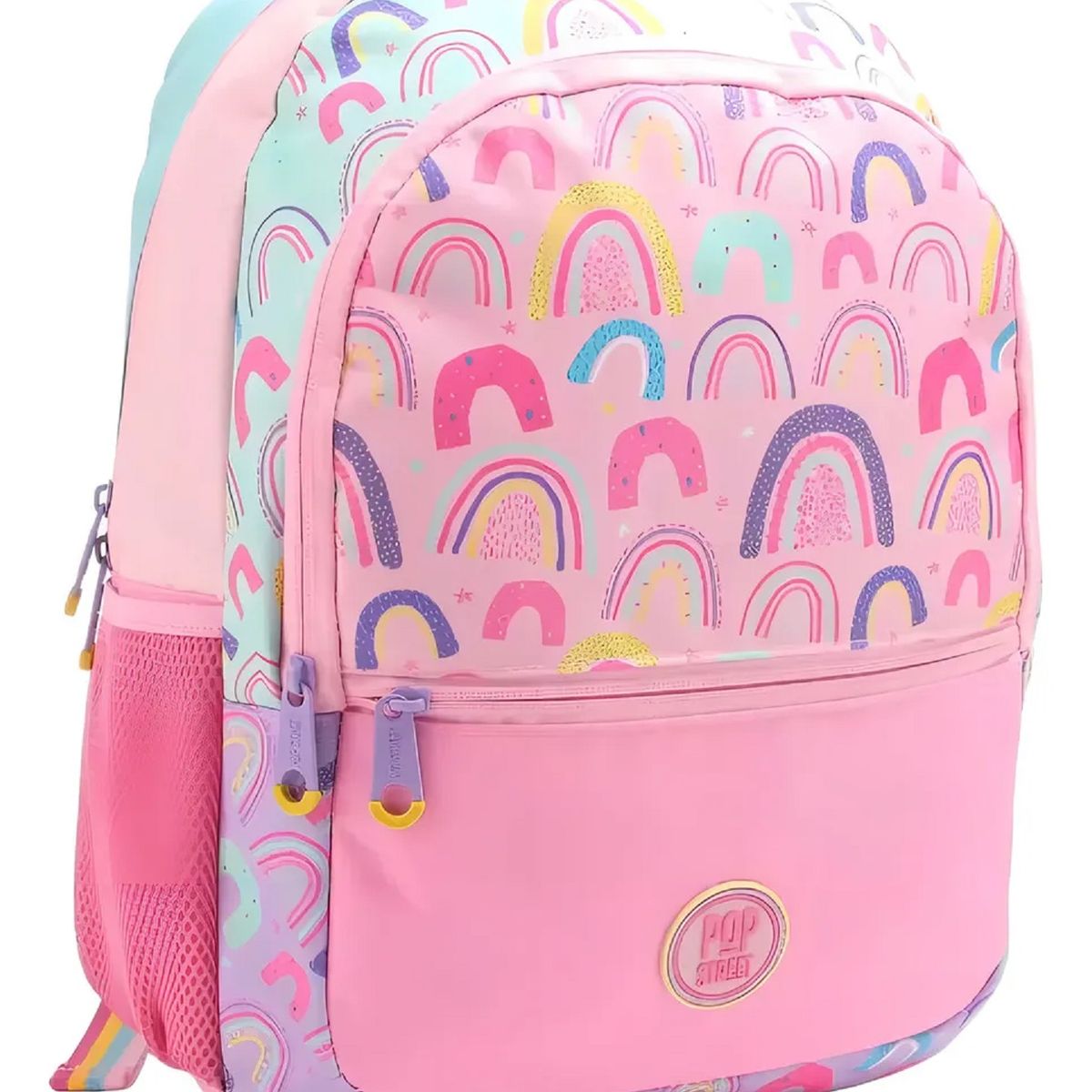 GENERICO - Set Mochila Escolar Lonchera Estuche Pop Street Rosa