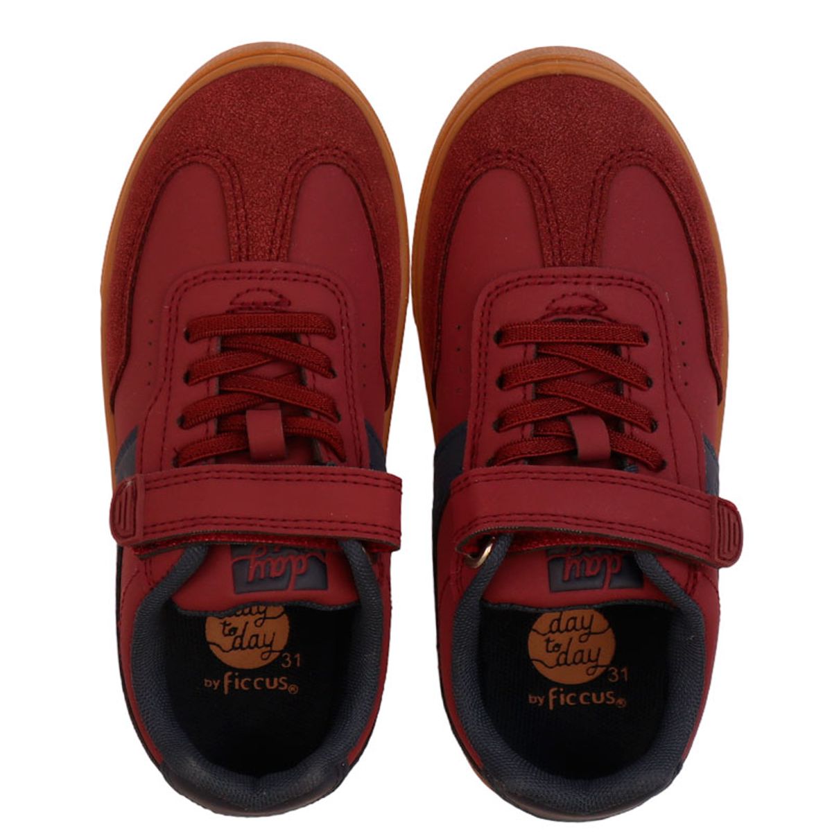 FICCUS - Zapatilla Unisex Day To Day 2620915 Burdeo Ficcus