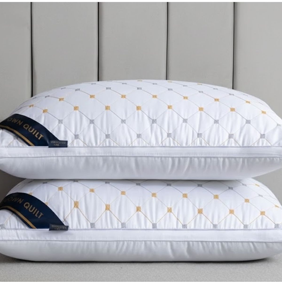 GENERICO - ALMOHADA BLANCA 70x50 Cm Pack De 2 IDEAL PARA DORMITORIO SUAVE Y COMODA TFI