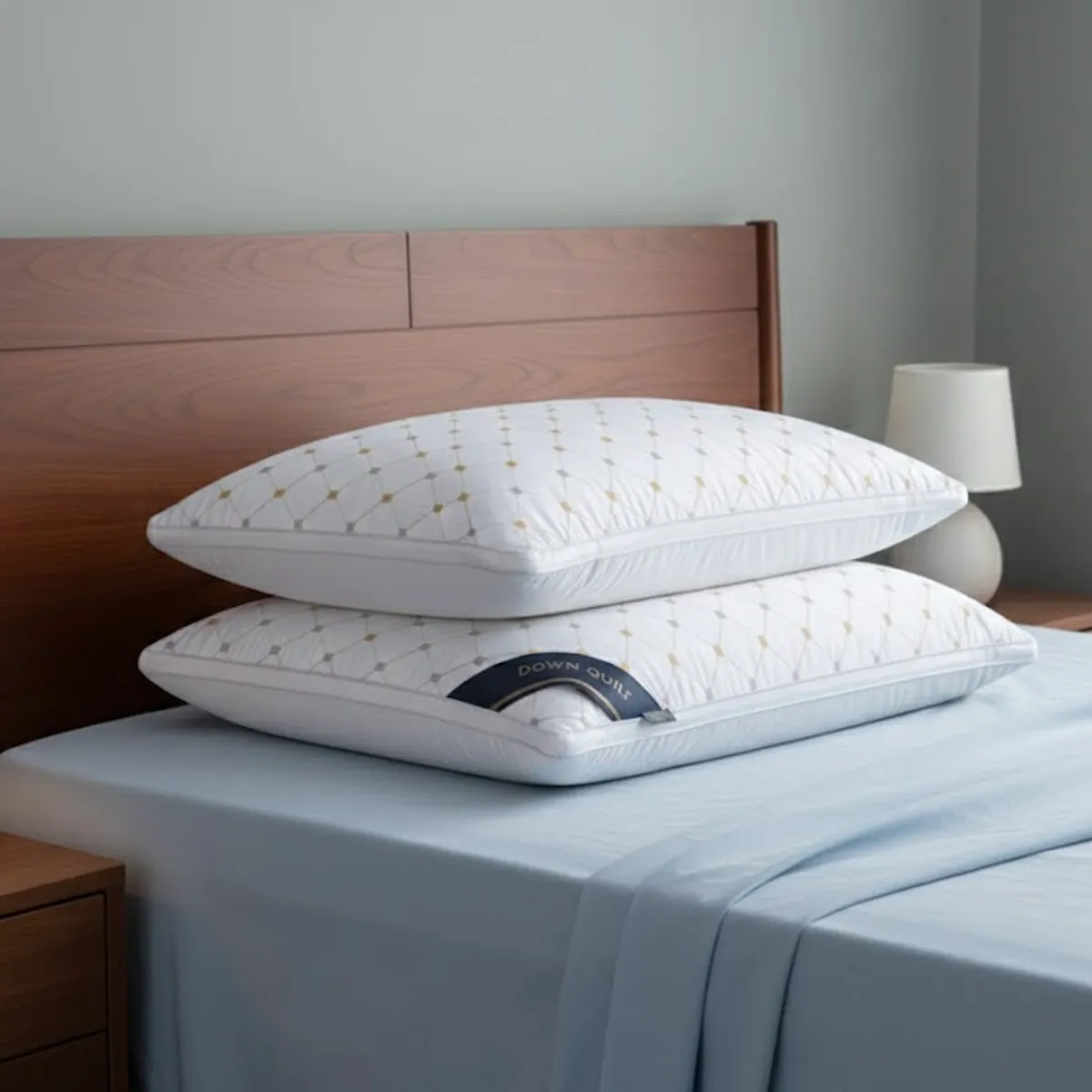 GENERICO - ALMOHADA BLANCA 70x50 Cm Pack De 2 IDEAL PARA DORMITORIO SUAVE Y COMODA TFI