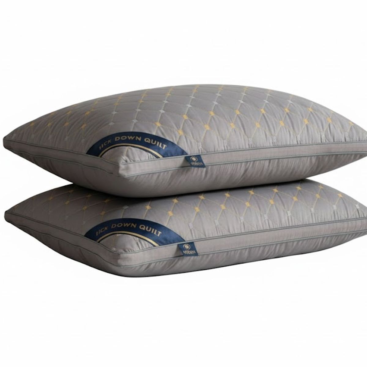 GENERICO - ALMOHADA GRIS  70x50 Cm Pack De 2 IDEAL PARA DORMITORIO SUAVE Y COMODA TFI