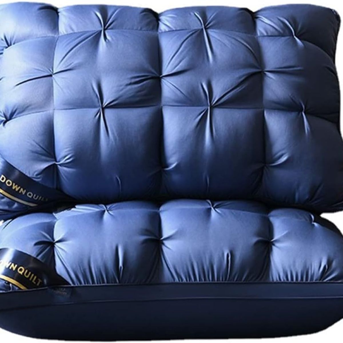 GENERICO - ALMOHADA AZUL  70x50 Cm Pack De 2 IDEAL PARA DORMITORIO SUAVE Y COMODA TFI