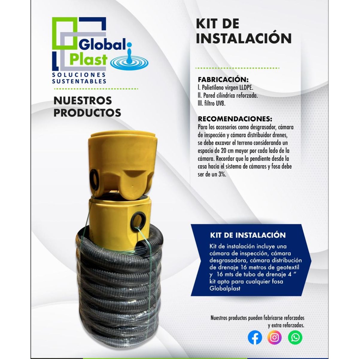 GENERICO - Kit de instalación fosa septica