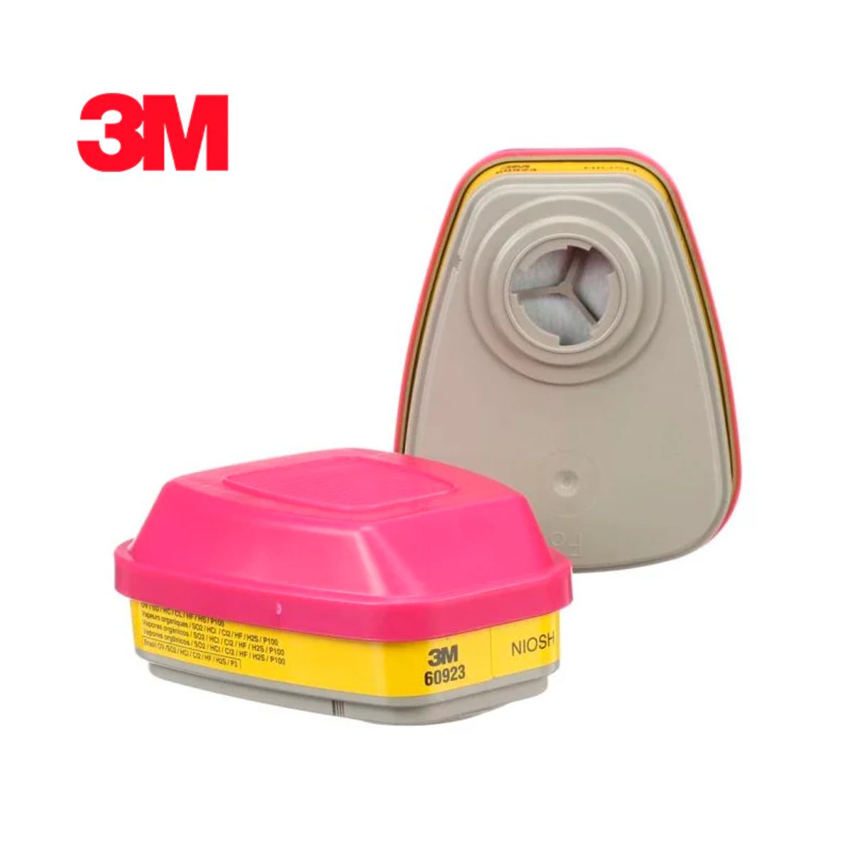 3M - Filtro 3M 60923 Mixto P100/Vapores Organicos y Gases Acidos