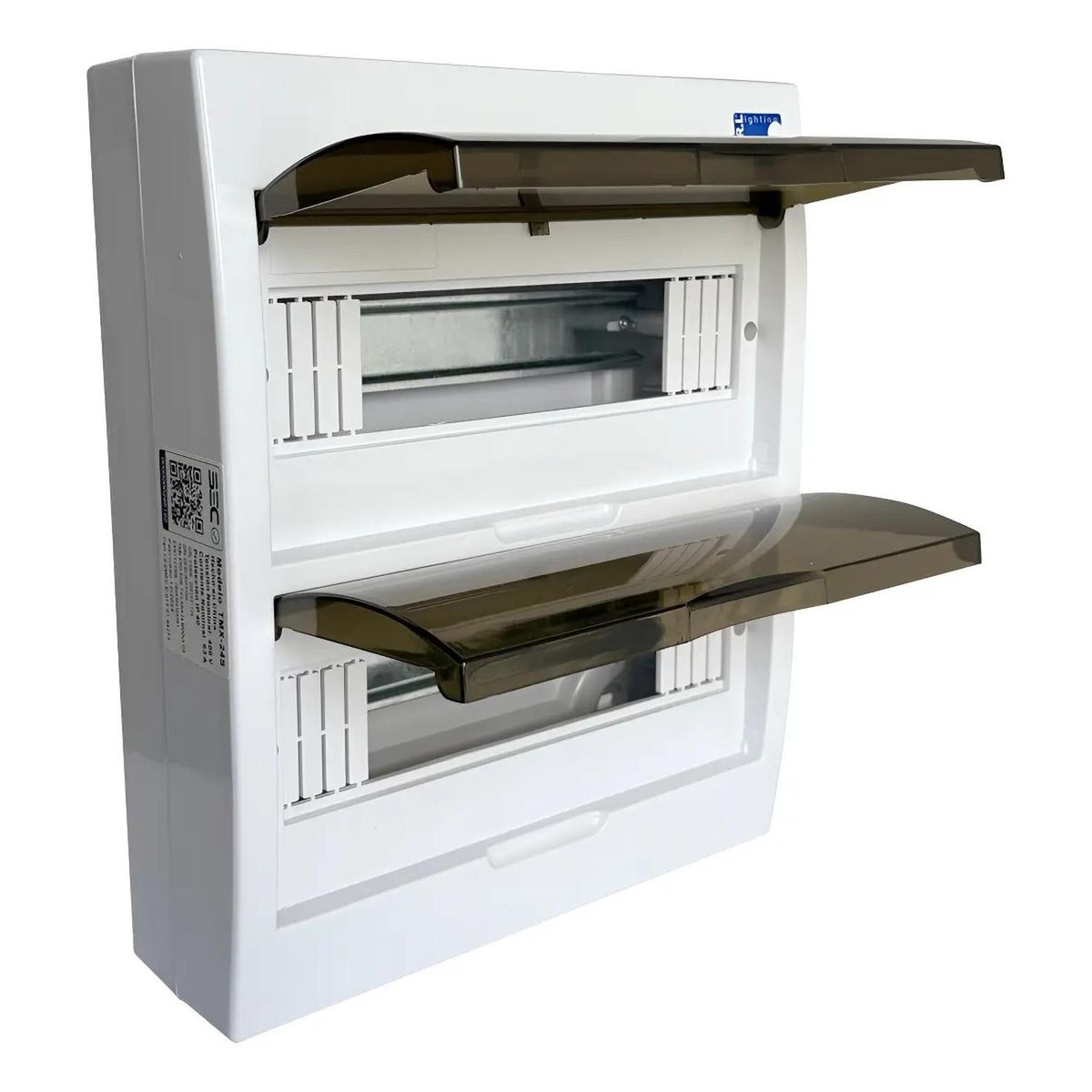 DRL - Tablero Eléctrico Sobreponer Drl 24 Modulos Tapa Clara Sec