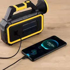 MOVI - Lintena de emergencia Recargable con panel solar y sirve como cargador