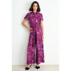 ASH - Enterito Print Tipo Palazzo Mujer Burdeos