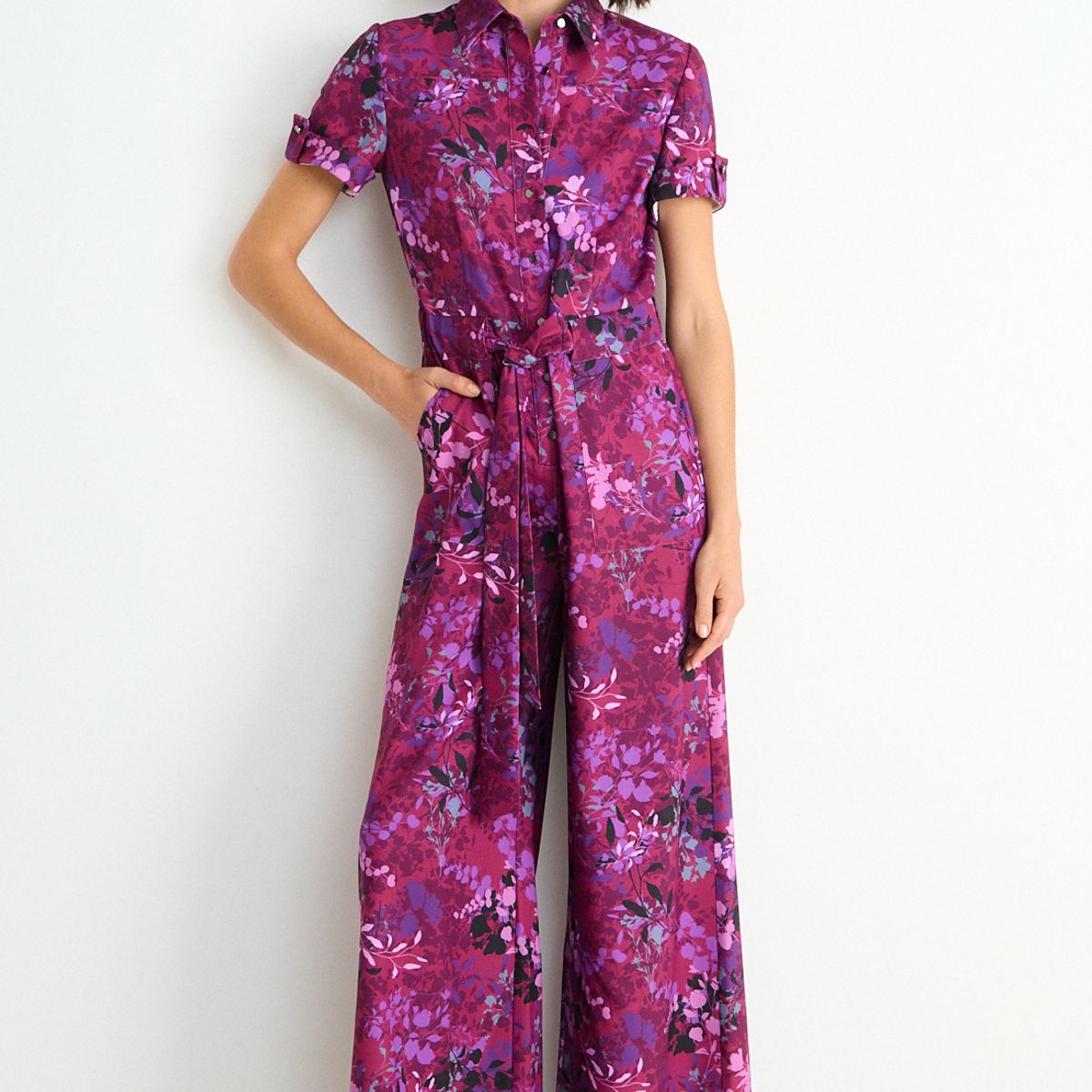ASH - Enterito Print Tipo Palazzo Mujer Burdeos Ash