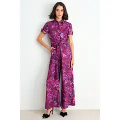 ASH - Enterito Print Tipo Palazzo Mujer Burdeos